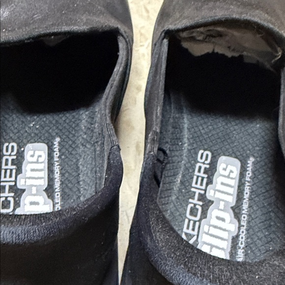 Skechers Women's Black Slip-Ons - Picture 3 of 5